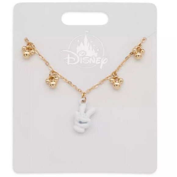 Mickey Mouse Glove Necklace Jewelry NEW Disney Gift - Picture 3 of 3
